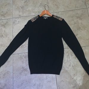 Authentic Burberry black crewneck sweater